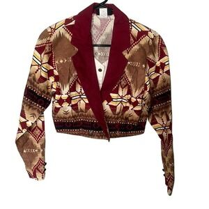 Vtg roughriders womens‎ western blouse size Xs